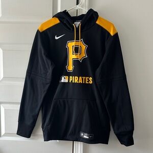 Nike Mens Black and Yellow Pittsburgh Pirates Hoodie